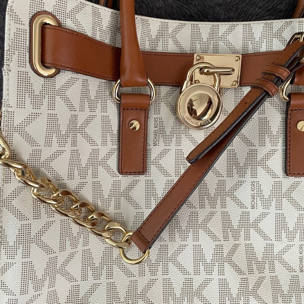 MICHAEL KORS- HAMILTON LARGE SATCHEL HAND BAG NWOT - clean, used once - Picture 14 of 14